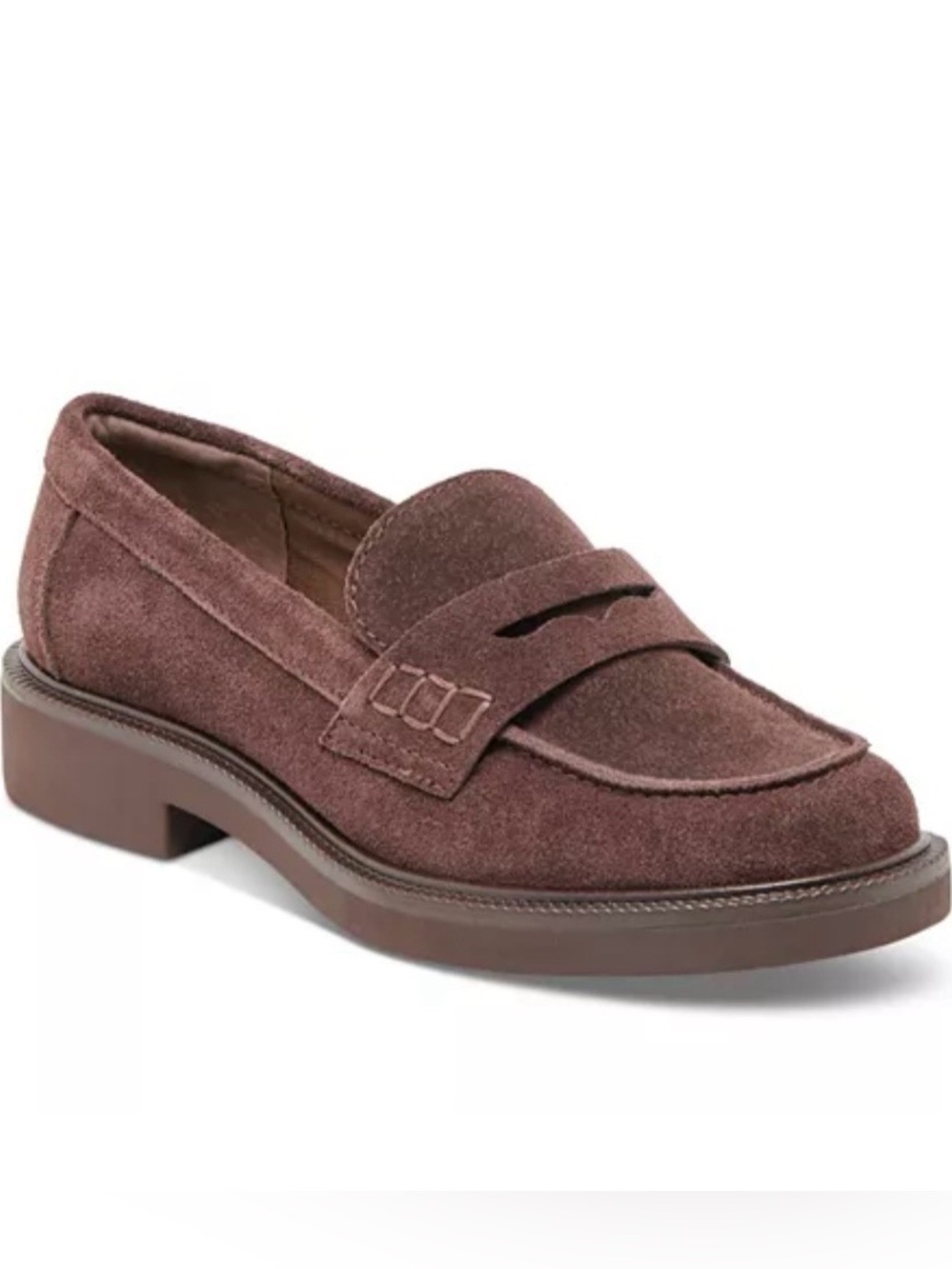 Earth Brown Suede Penny Loafers